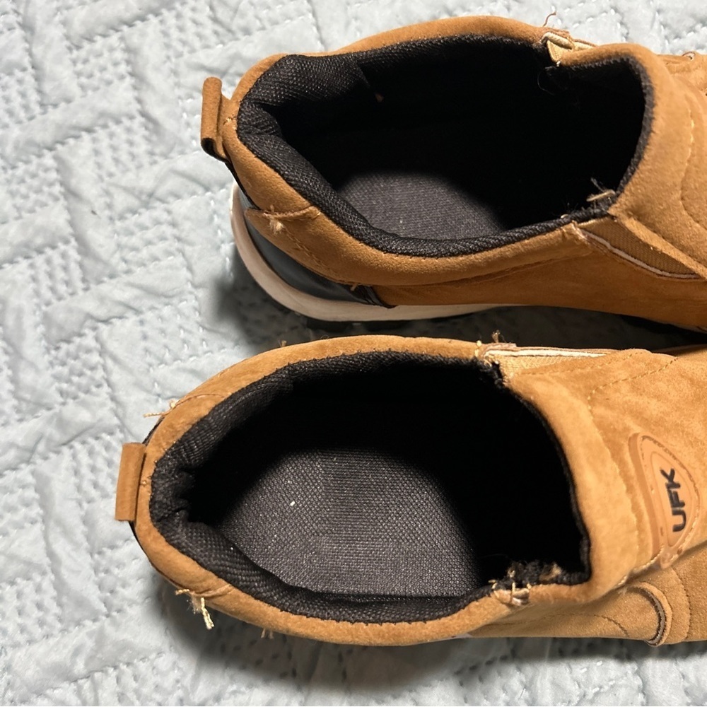 Men's UFK Sport Slip On Shoes Camel Brown Size 43 (9.5) Great Condition - Picture 6 of 13